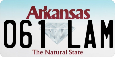 AR license plate 061LAM