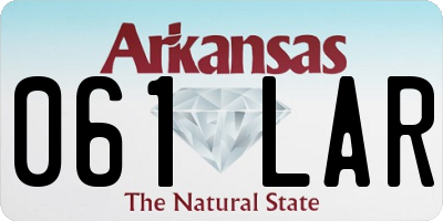 AR license plate 061LAR