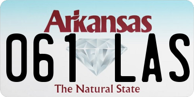 AR license plate 061LAS