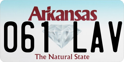 AR license plate 061LAV