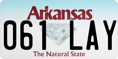 AR license plate 061LAY
