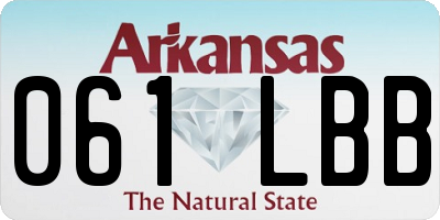 AR license plate 061LBB