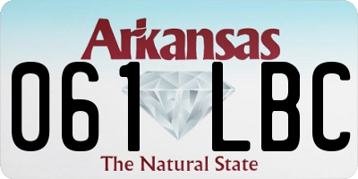 AR license plate 061LBC