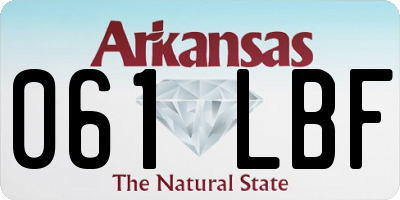 AR license plate 061LBF