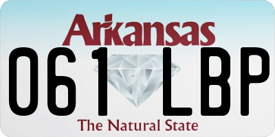AR license plate 061LBP