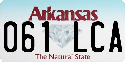 AR license plate 061LCA