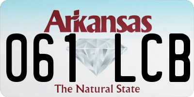 AR license plate 061LCB