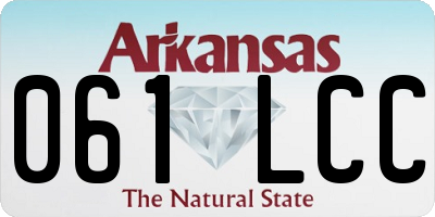 AR license plate 061LCC