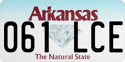 AR license plate 061LCE