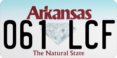 AR license plate 061LCF