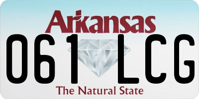 AR license plate 061LCG