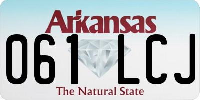 AR license plate 061LCJ