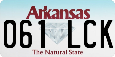 AR license plate 061LCK