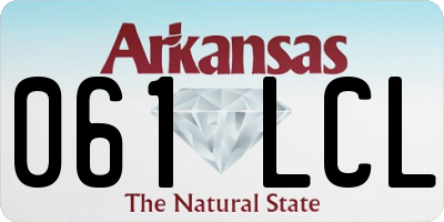 AR license plate 061LCL