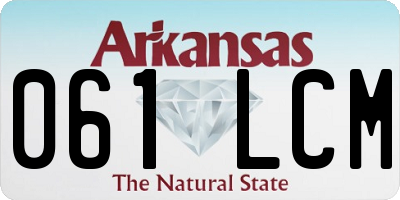 AR license plate 061LCM