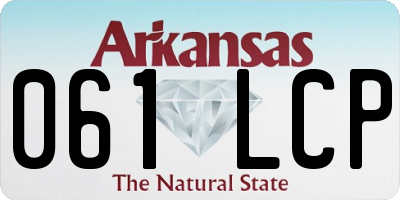 AR license plate 061LCP