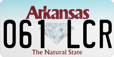 AR license plate 061LCR