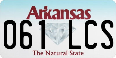 AR license plate 061LCS
