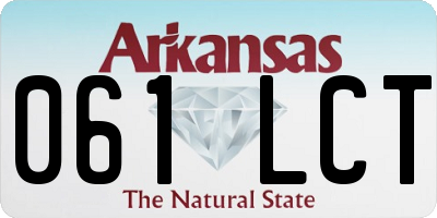 AR license plate 061LCT