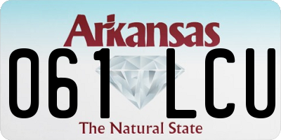 AR license plate 061LCU