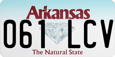 AR license plate 061LCV