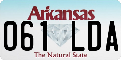 AR license plate 061LDA