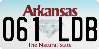 AR license plate 061LDB