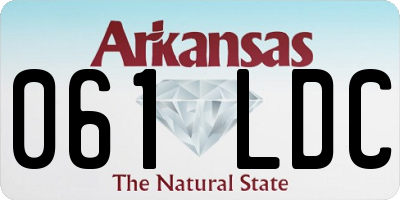 AR license plate 061LDC