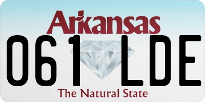AR license plate 061LDE