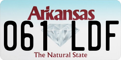 AR license plate 061LDF