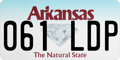 AR license plate 061LDP