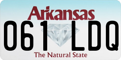 AR license plate 061LDQ