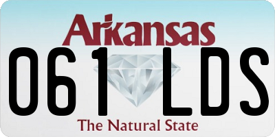 AR license plate 061LDS
