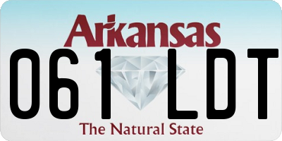 AR license plate 061LDT