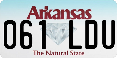 AR license plate 061LDU