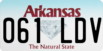 AR license plate 061LDV