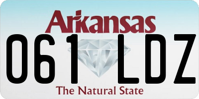 AR license plate 061LDZ