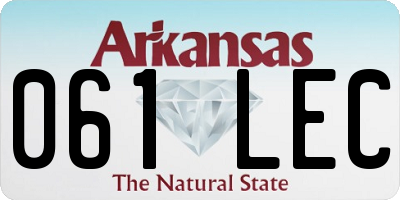 AR license plate 061LEC