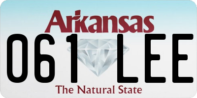 AR license plate 061LEE