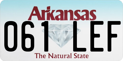 AR license plate 061LEF