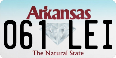 AR license plate 061LEI