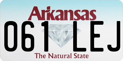 AR license plate 061LEJ