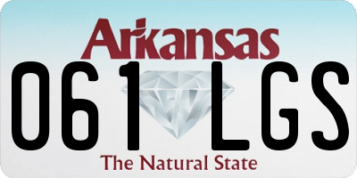 AR license plate 061LGS