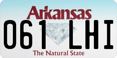AR license plate 061LHI