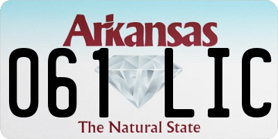 AR license plate 061LIC
