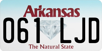 AR license plate 061LJD