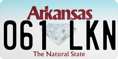 AR license plate 061LKN