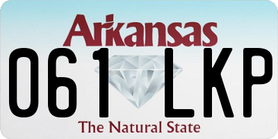 AR license plate 061LKP