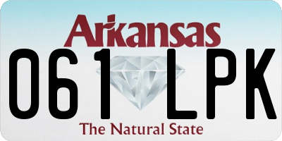 AR license plate 061LPK