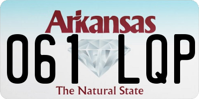 AR license plate 061LQP